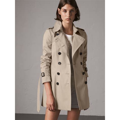 trench burberry corto donna|Burberry trench coat women.